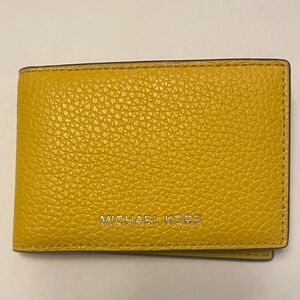 Michael Kors Mustard Leather Card Holder
